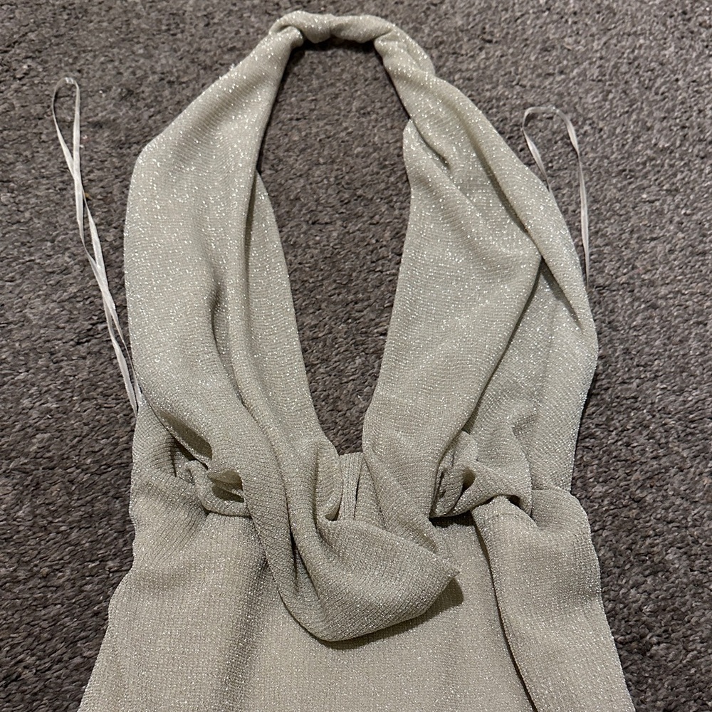 Zara Sparkly Halter Dress - Picture 4 of 8